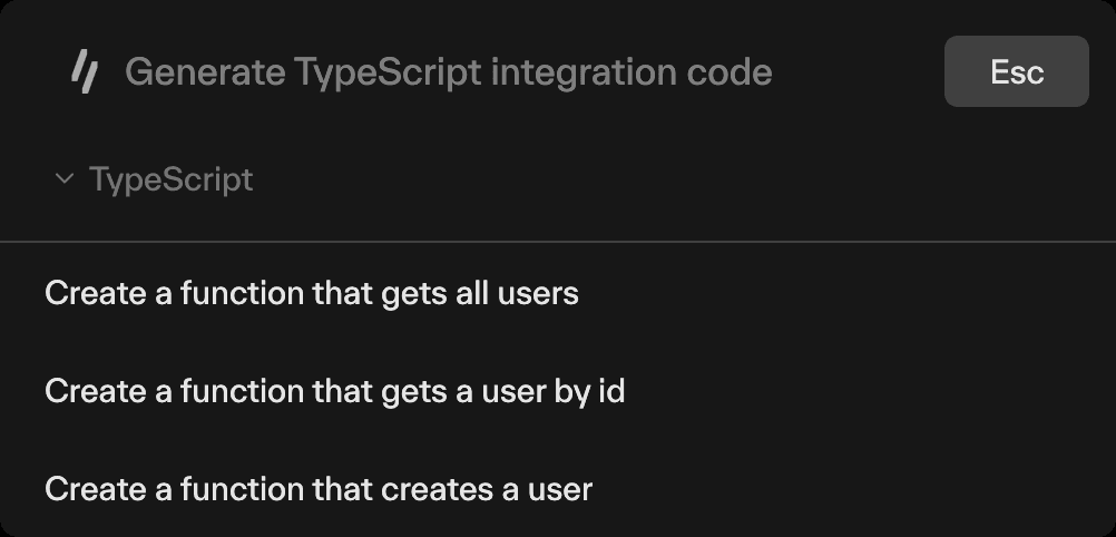 Screenshot of SnippetAI UI with language selector
